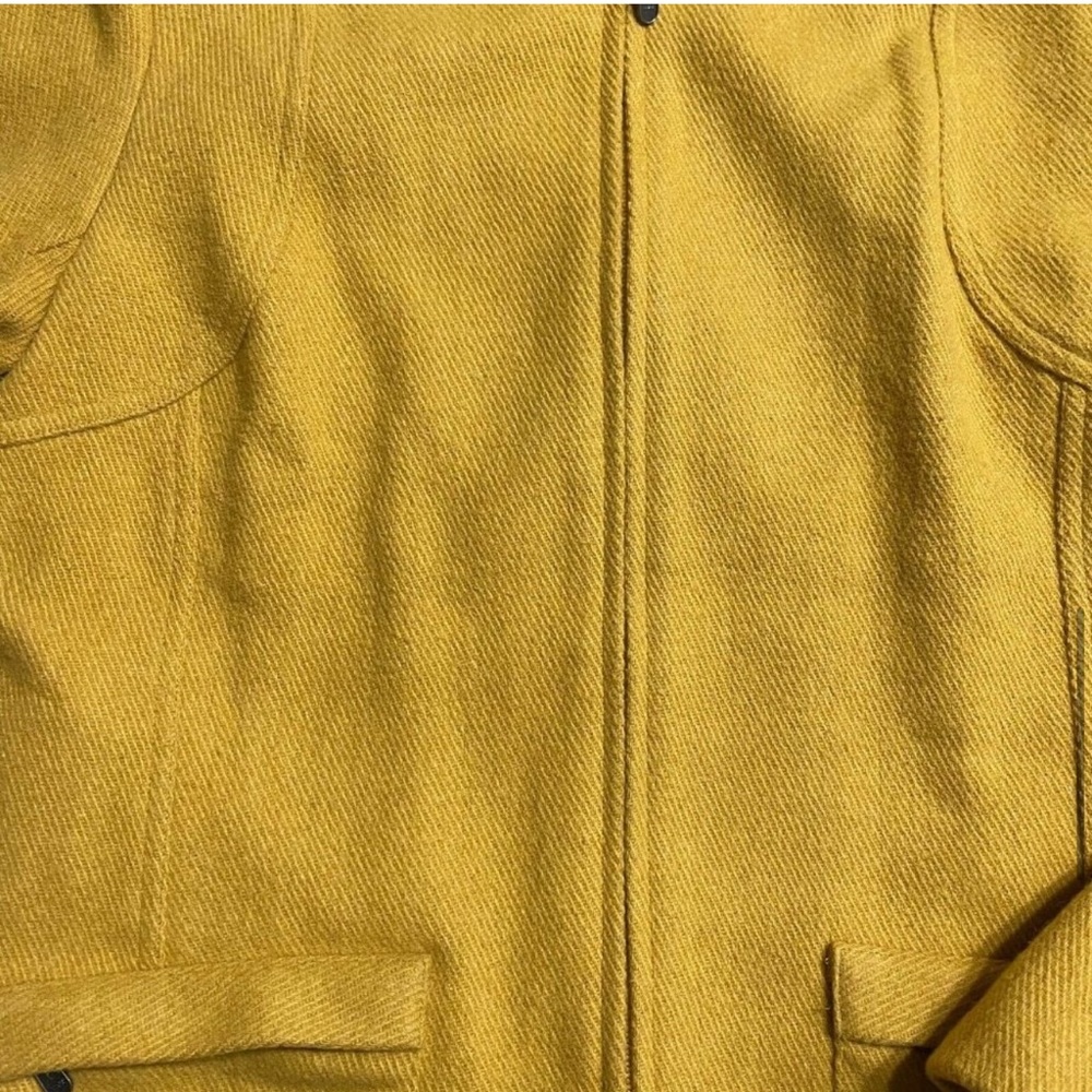 TRIBAL Marigold Wool Blend Jacket Coat Zippered with Satin Lining 6 - Picture 8 of 13